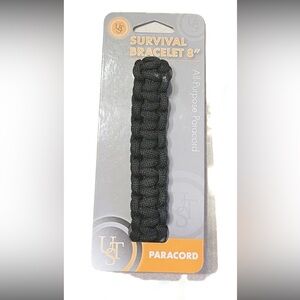 Black Survival Bracelet paracord